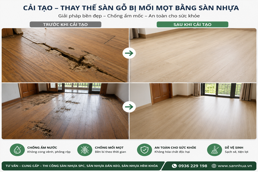 Giải Pháp Cải Tạo Sàn Nhà Cũ