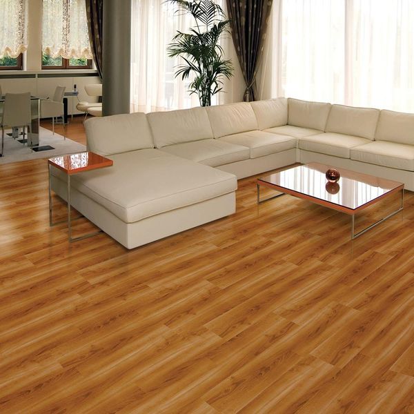 Phòng khách hiện đại với sàn nhựa Eco’st