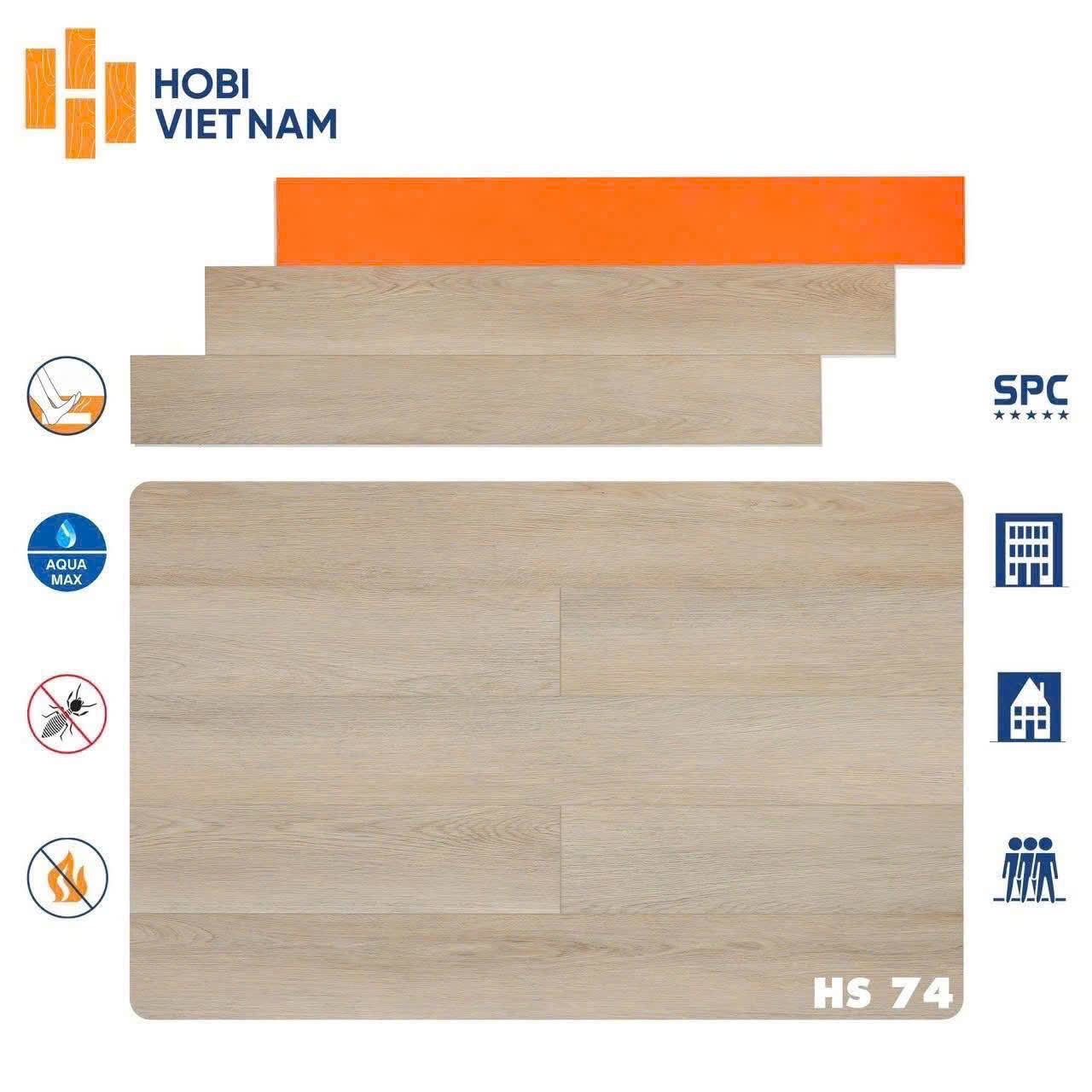 Sàn Nhựa SPC Hobi HS74